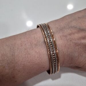 Elegant Copper Dot Bracelet